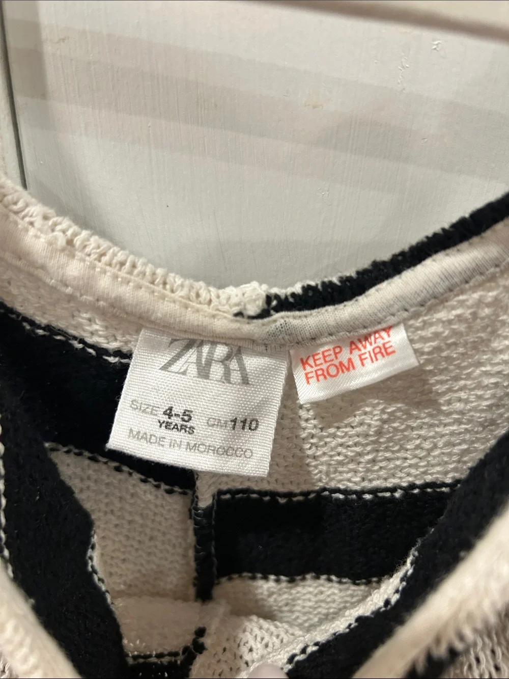 Zara Black and White Striped Knit Tank Romper